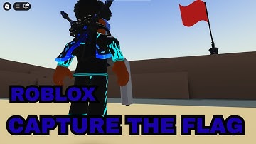 Playing capture the flag game mode on Hypershot (Roblox)