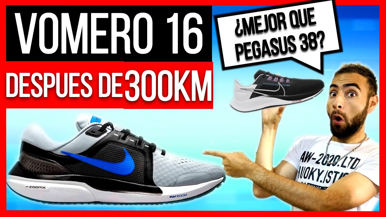 VOMERO 16 después de 300km 🔥¿MEJOR que PEGASUS 38?🤔 -