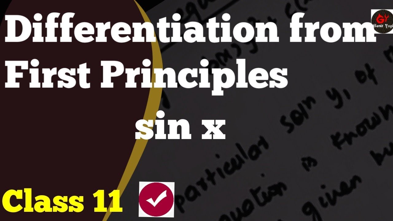 Differentiation From First Principle Sin x | Differentiation Sin x ...