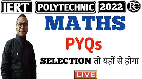 Maths Important Questions For Iert & Polytechnic Entrance