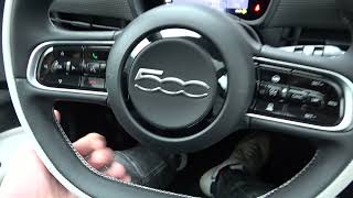How to Adjust Steering Wheel Position in Fiat 500 Electric ( 2020 - now ) - Change Wheel Position