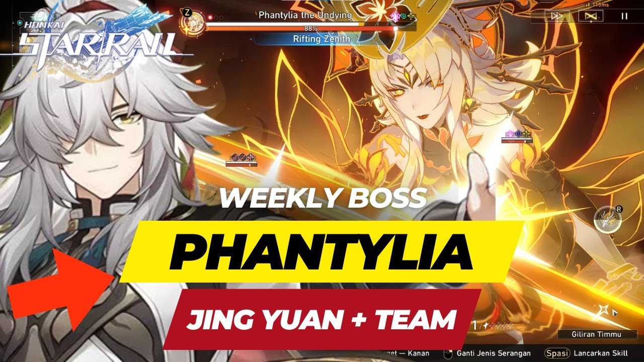 [ HSR ] JING YUAN AND TEAM DESTROY PHANTYLIA THE UNDYING - YouTube