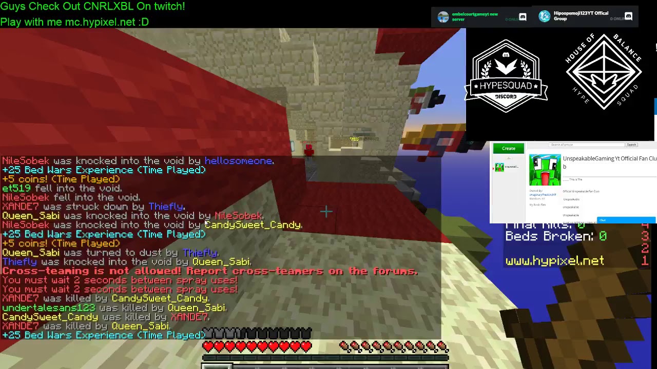 MineCraft bedwars - YouTube