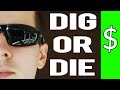 Metal Detecting For Food Money. DIG OR DIE SURVIVAL CHALLENGE!