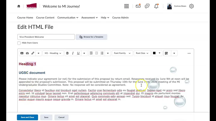 How to add content to brightspace