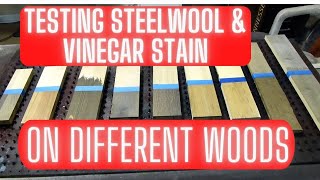 Steel Wool & Vinegar Testing on Different species of Wood