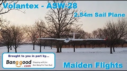 Volantex RC / Lanyu - ASW-28 - Maiden Flights!!!