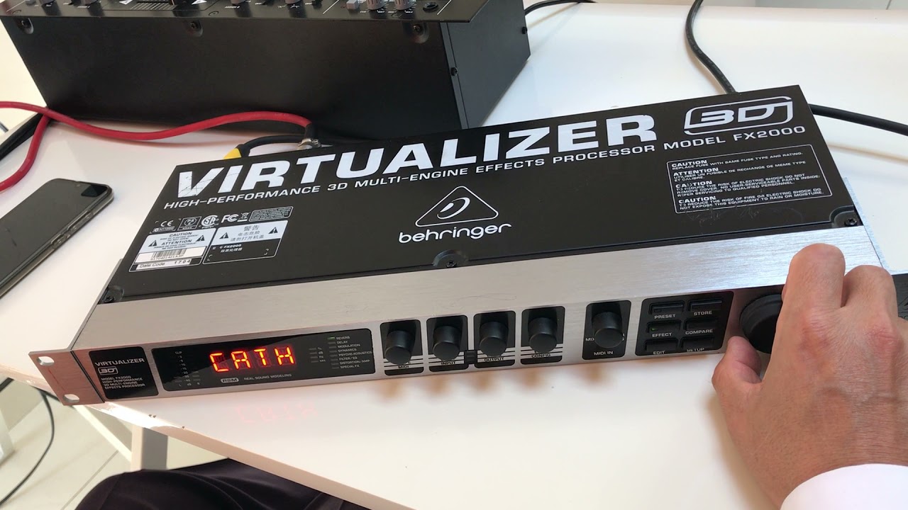 procesador de voz behringer model fx2000