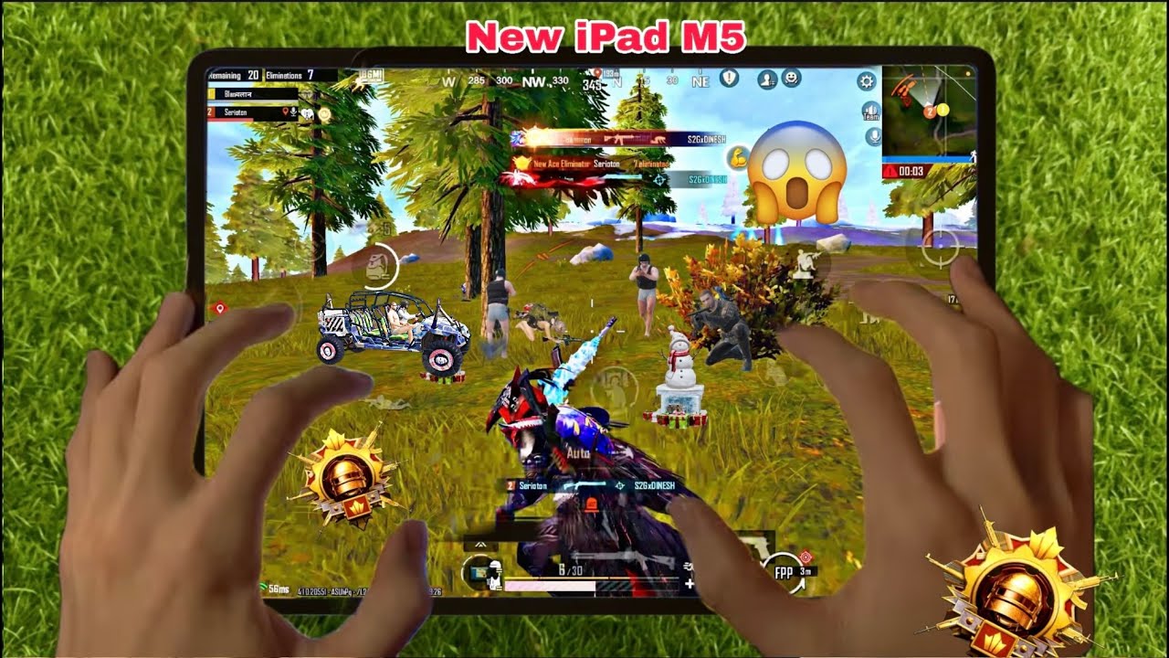 iPad Pro m4 pubg test l pubg new update gameplay l bgmi new