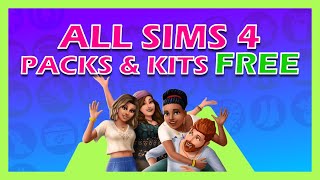 How to get all packs and kits free in Sims 4!