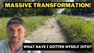 WHAT DID I GET MYSELF INTO?!? HUGE yard TRANSFORMATION - RENTERS kindess KEPT ME GOING!