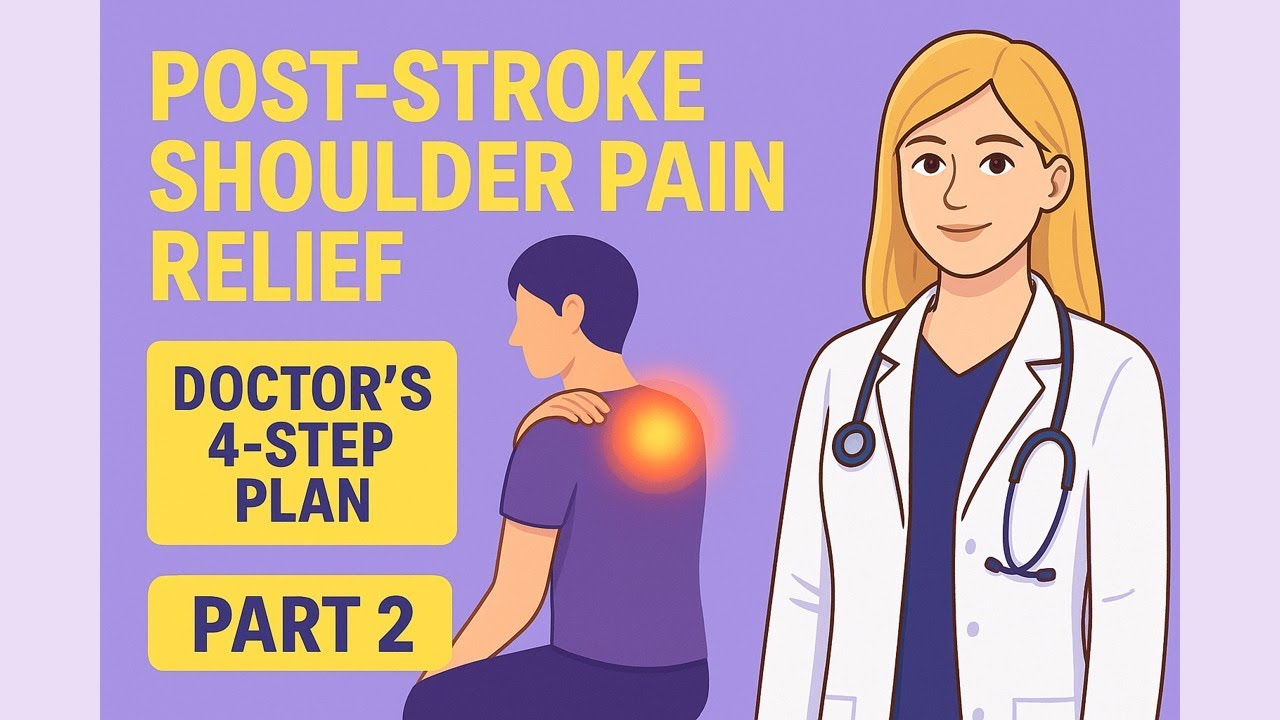 Стратегии облегчения боли в плече после инсульта | Врач объясняет 4-шаговый метод