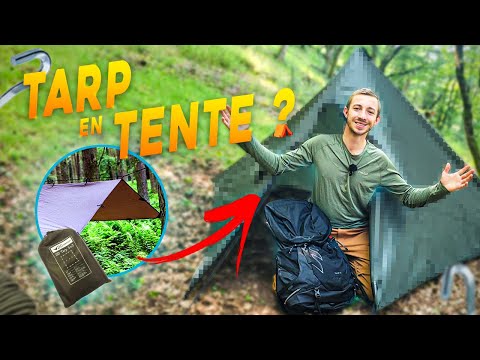 Comment faire une TENTE avec un TARP | Astuce bivouac