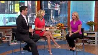 Lara Spencer  nice tan legs in a short skirt  Good Afternoon America