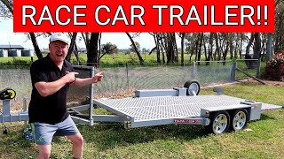 We Buy a Tilta Full Floor Tandem Race Car Trailer - Clunie Garage Reviews