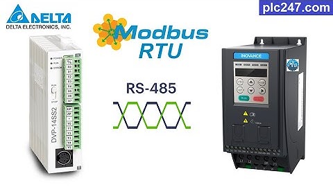 PLC Delta "Modbus RTU" Inovance MD200 Tutorial