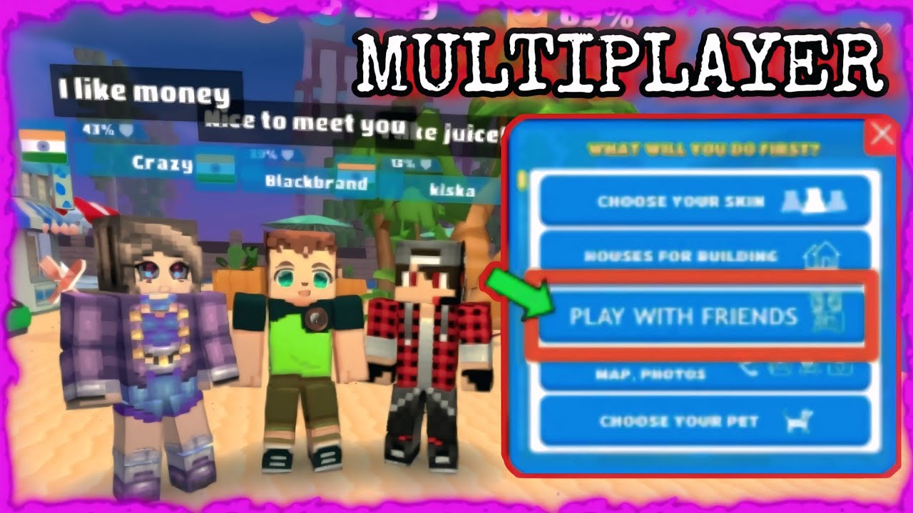 Can You Add Friends and Play With Friends in school party craft ? Multiplayer