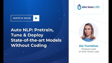 Auto NLP: Pretrain, Tune & Deploy State-of-the-art Models Without Coding