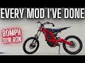 80mph Sur Ron // Every Modification Bike Check