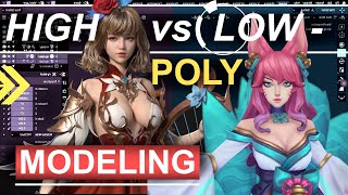 HIGH vs MID vs LOW Poly Modeling (Which One is for you?!)