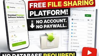 Mini File Sharing Platform (Free Source Code) | No Login screenshot 2