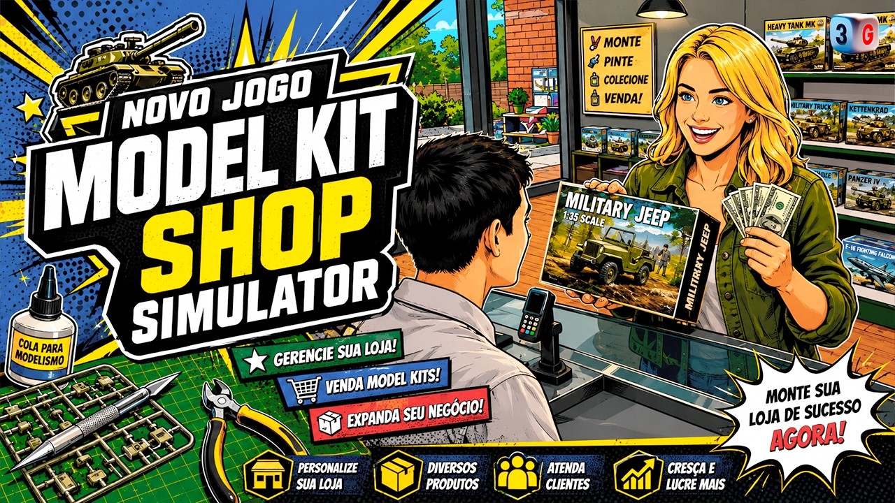 NOVO MODEL KIT SHOP SIMULATOR! O JOGO MAIS VICIANTE DE 2026 🔥 - YouTube