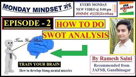 How to do SWOT Analysis I Ep- 2 of Monday Mindset मंत्र I #ssbstrokes