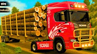 Heavy Load Wood Logging Truck Driver 3D Game Android Gameplay screenshot 4