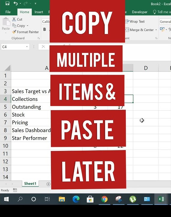 best-way-to-copy-multiple-data-and-paste-in-excel-in-tamil-shorts
