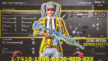 New Update 3.4 ❤️ Best Sensitivity Code + Control  Settings Bgmi/Pubg Mobile Zero Recoil 2024 JNR YT