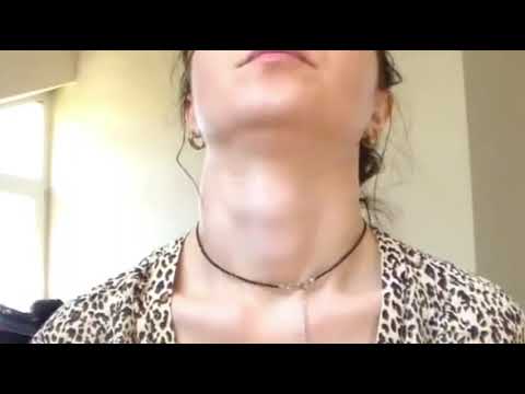 Beautiful Visible Neck Fetish Woman Adam's Apple 