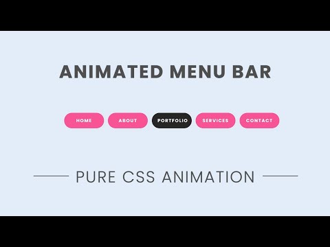 Cool Menu Hover CSS animation | Animated Menu Items