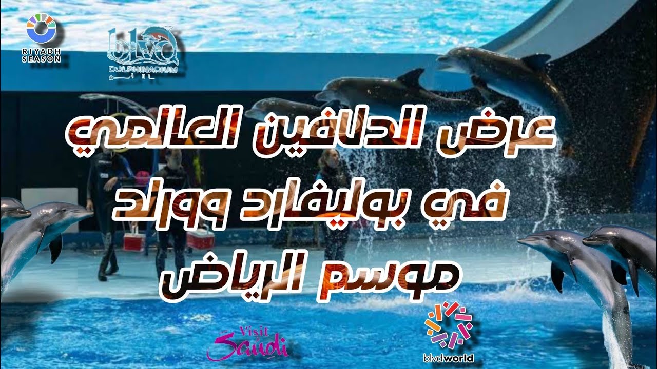 dolphins show Boulevard World Riyadh 2025 عرض الدلافين الرياض مع افتتاح بوليفارد وورلد موسم الرياض