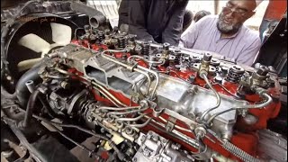 Hino 7D engine completely rebuild | How to repair diesel engine in pakistan