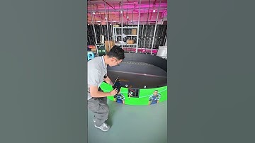 Cylindrical LED display #ledvideowall #eagerled#leddisplay #ledmodules