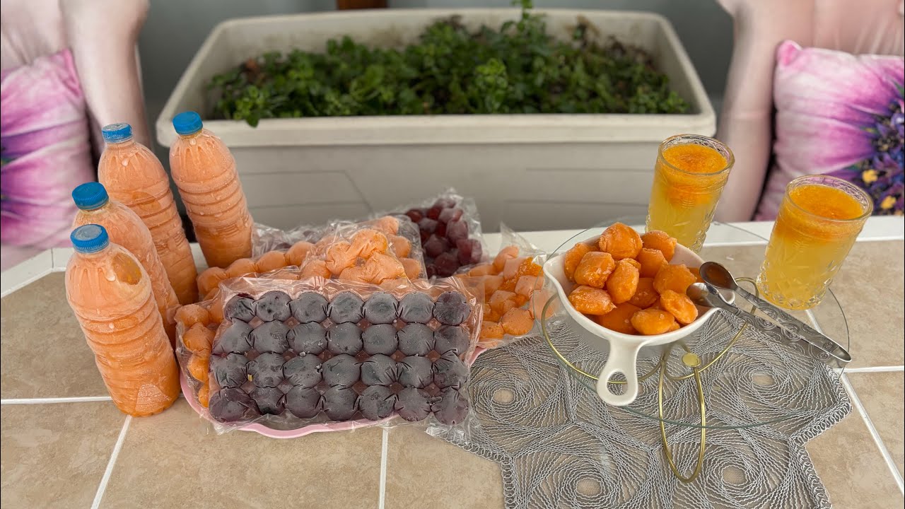 Kışın şifa yazın serinlik taze meyve suları buzlukta 