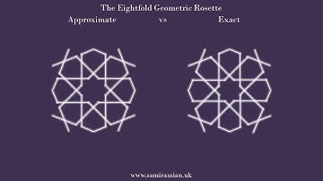 #28 Exact vs Approximate - Eightfold Geometric Rosette - Islamic Geometry