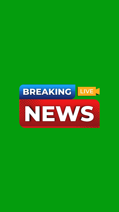 Green Screen Breaking News Logo #mtctutorials #news #live