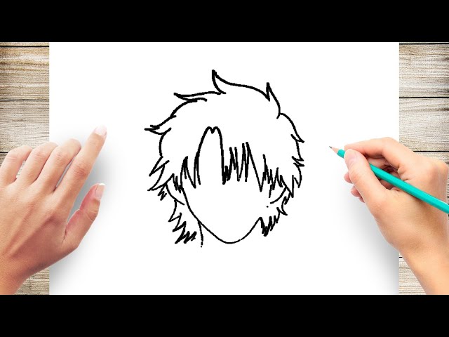 How to Draw Anime Male Hair Step by Step - Easy Step by Step Tutorial