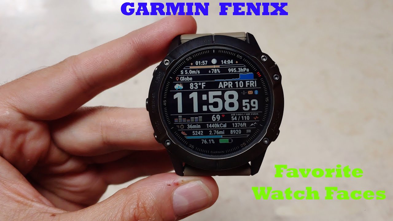 the best garmin watch faces