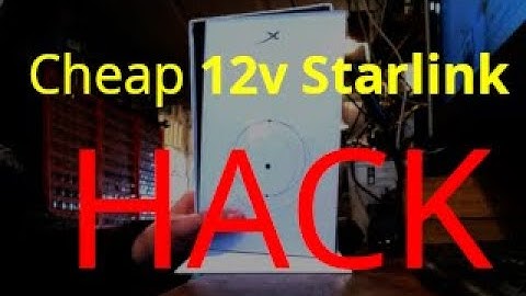 Hacking Starlink: Making a 12v router from the Starlink original one.. and saving money.