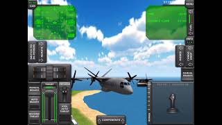 Turboprop Flight Simulator 3D PV-40 Full flight