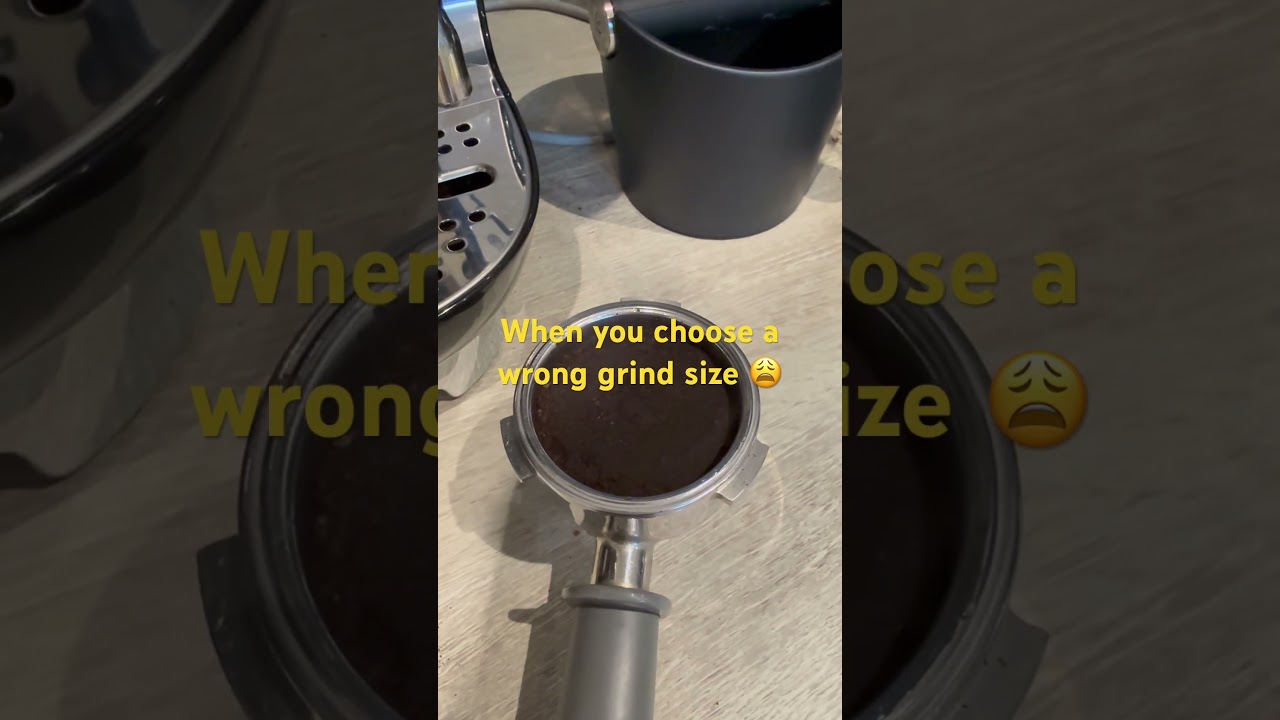 Hard puck when you choose too fine grind size.