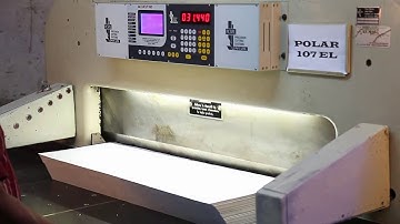 Paper cutting machine program