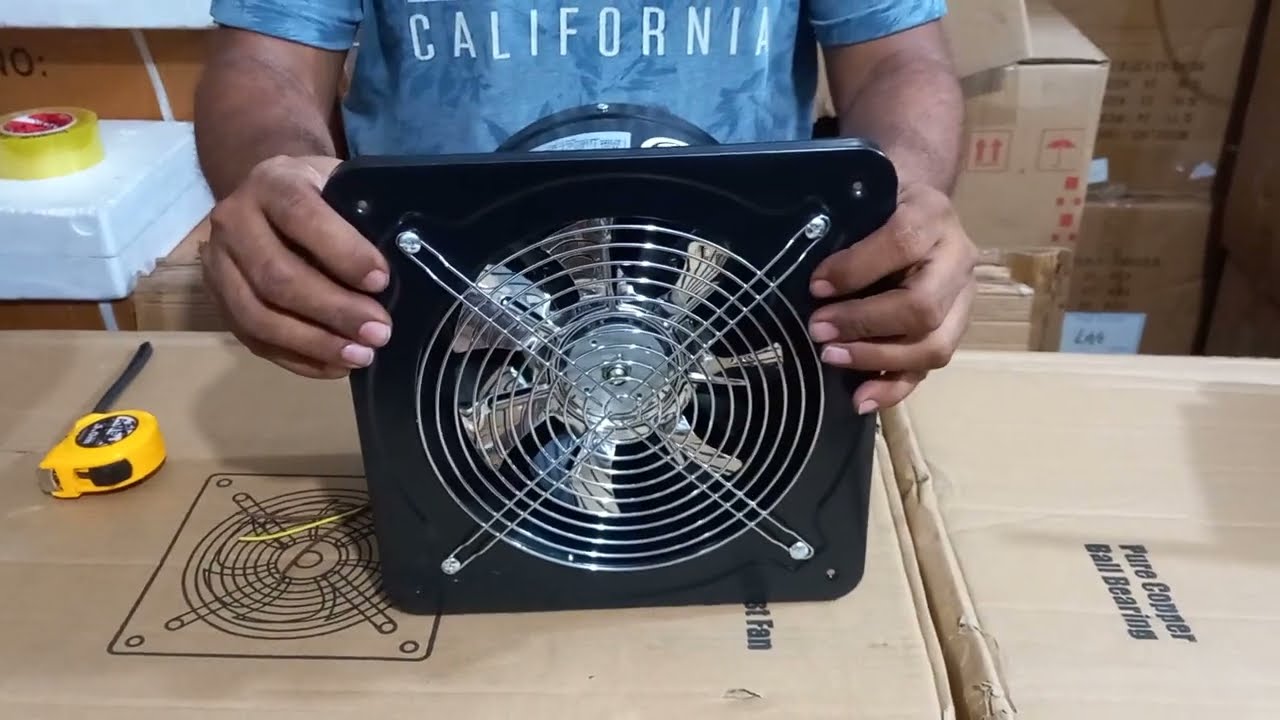 8" NK Brand - FD Metal Exhaust Fan (Black - SS Blade)