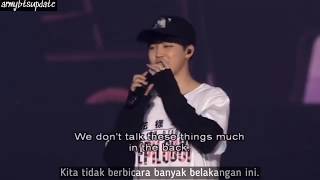 [INDO SUB/ENG SUB] Jimin's thanks to the members