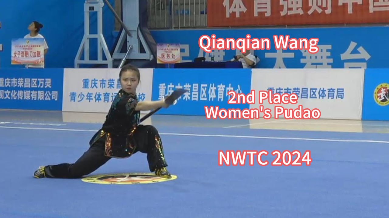 Qianqian Wang, 2nd Place, score: 8.770, Women's Pudao, NWTC 2024, 
