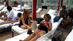 Gansevoort miami rooftop pool party 2011 Bananas!