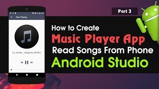 Android Studio Tutorial How to Create Music Player Application | Read Songs From Phone Part 3 screenshot 5
