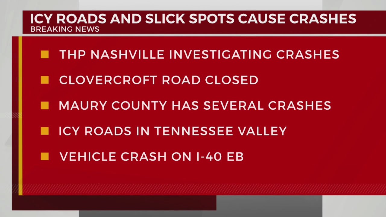 Alert Desk: Icy roads cause several crashes - YouTube